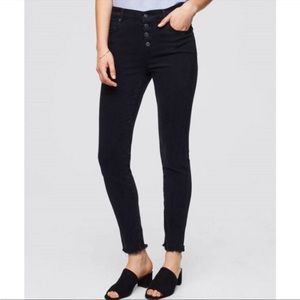 LOFT button front jeans